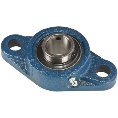 2 Hole Flange Bearing Unit 17mm ID