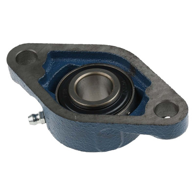 2 Hole Flange Bearing Unit 20mm ID