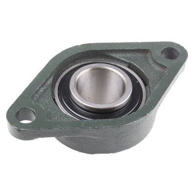 2 Hole Flange Bearing Unit 40mm ID