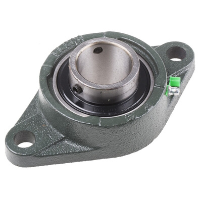 2 Hole Flange Bearing Unit 40mm ID