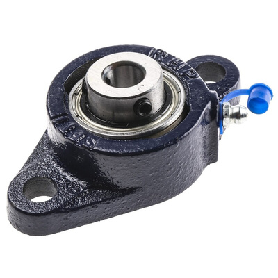 2 Hole Flange Bearing Unit, SFT12, 12mm ID