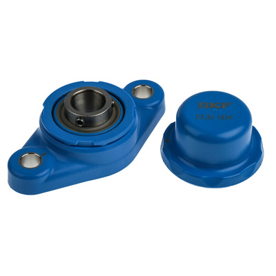 2 Hole Flange Bearing Unit, F2BC 20M-CPSS-DFH, 20mm ID