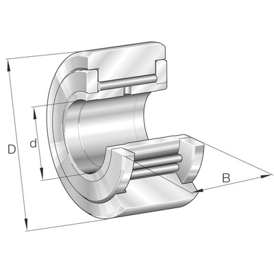 Yoke Type Track Roller Track Roller NATV15, 15mm ID, 35mm OD