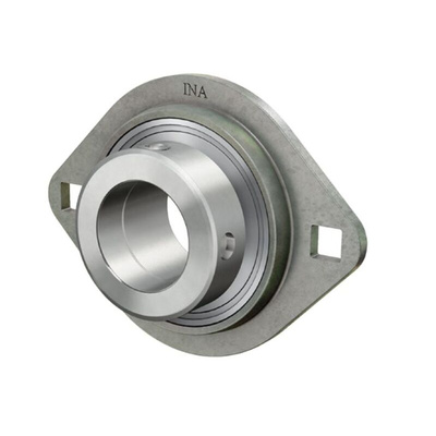 2 Hole Flange Bearing Unit, RAT20-XL, 20mm ID