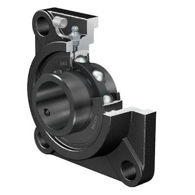 4 Hole Flange Bearing Unit, UCF211-J7, 55mm ID