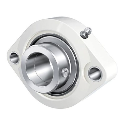 2 Hole Flange Bearing Unit, GLCTE25-TV-VA-FD, 25mm ID