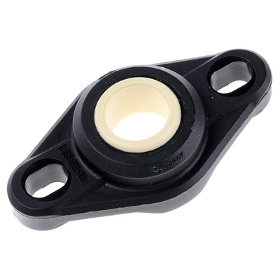 2 Hole Flange Bearing Unit, EFOM-12, 12mm ID