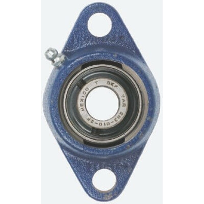 2 Hole Flange Bearing Unit, FYTB 15 TF, 15mm ID