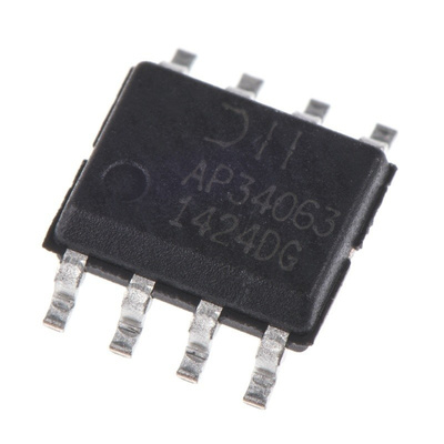 DiodesZetex AP34063S8G-13, 1-Channel, Inverting, Step-Down/Up DC-DC Converter, Adjustable 8-Pin, SOP