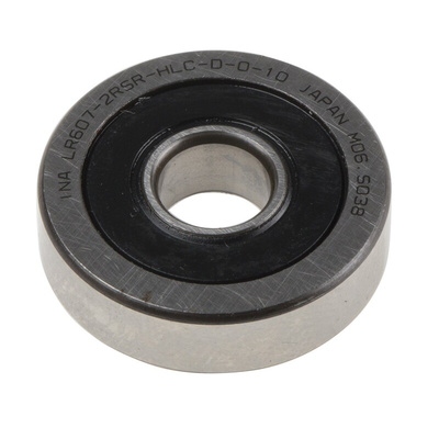 Yoke Cam Follower LR607-2RSR-HLC-D-0-10, 7mm ID, 22mm OD
