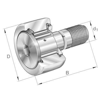 Stud Type Track Roller Track Roller KR19, 19mm OD