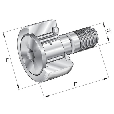 Yoke Type Track Roller Track Roller KR22-B, 22mm OD