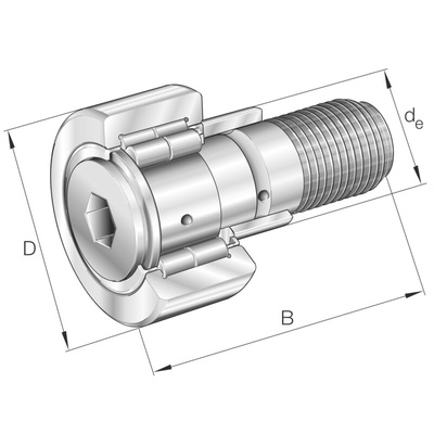 Stud Type Track Roller Track Roller NUKRE47-A, 47mm OD