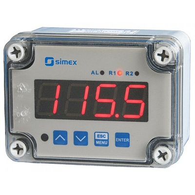 Simex SRT-N118 Digital Digital Panel Multi-Function Meter for Temperature, 80mm x 110mm