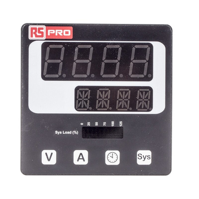 RS PRO LED Digital Panel Multi-Function Meter, 92mm x 92mm