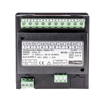 RS PRO LED Digital Panel Multi-Function Meter, 92mm x 92mm