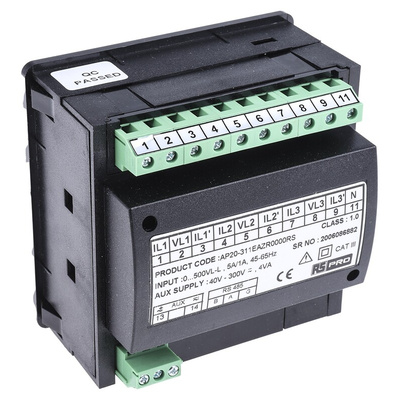 RS PRO LED Digital Panel Multi-Function Meter, 92mm x 92mm