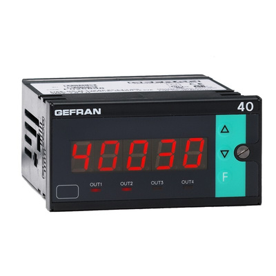 Gefran LED Digital Panel Multi-Function Meter for Force, Pressure, 44.5mm x 92mm