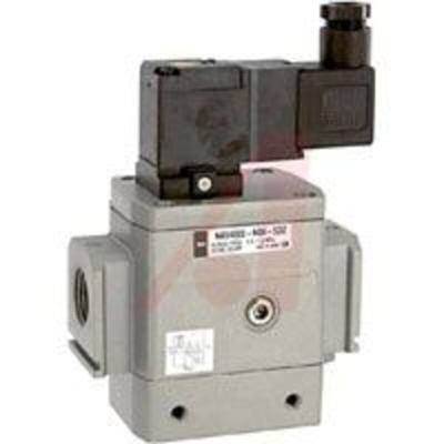 Valve, Pneumatic; 1/2 in.; 24 VDC; 1.8 W; DIN; 0.2 to 1 MPa; 0 to 60  degC