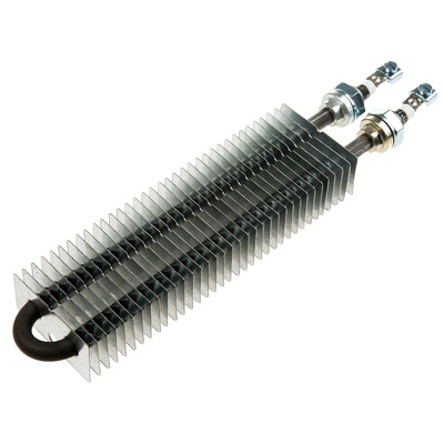 Finned Tubular Heater, 200 W, 230 V ac