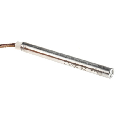 Cartridge Heater, 100mm, 500 W, 230 V ac