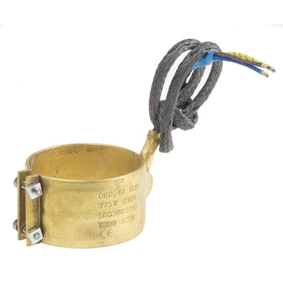 Band Heater, 38mm, 375 W, 230 V ac