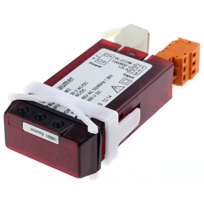 Baumer PA203 LED Digital Panel Multi-Function Meter for Current, Voltage, 22mm x 45mm