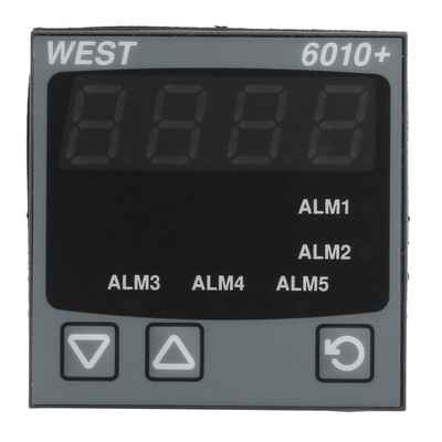 West Instruments 6010 LED Process Indicator for RTD, Thermocouples, 45mm x 45mm