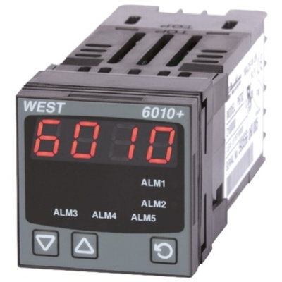 West Instruments 6010 LED Process Indicator for RTD, Thermocouples, 45mm x 45mm