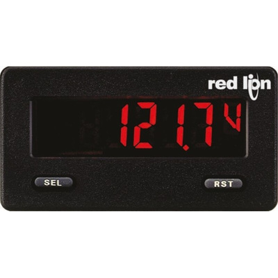 Red Lion CUB5 LCD Digital Panel Multi-Function Meter for Current, Voltage, 39mm x 75mm