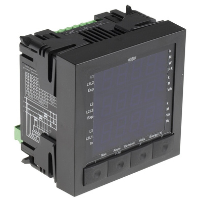 HOBUT M850 LED Digital Panel Multi-Function Meter, 96mm x 96mm