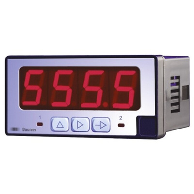 Baumer PA408 LED Digital Panel Multi-Function Meter, 45mm x 93mm