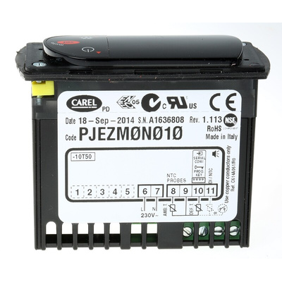 Carel PJEZ LED On/Off Temperature Controller for Temperature, 29mm x 71mm