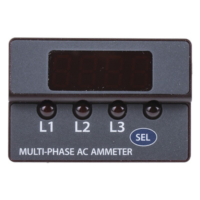 Murata LED Digital Panel Multi-Function Meter for Current, 22.1mm x 36.22mm