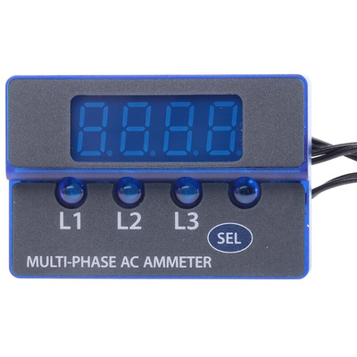 Murata LED Digital Panel Multi-Function Meter for Current, 22.1mm x 36.22mm