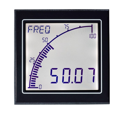 Trumeter APM LCD Digital Panel Multi-Function Meter for Frequency, 68mm x 68mm
