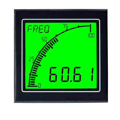 Trumeter APM LCD Digital Panel Multi-Function Meter for Frequency, 68mm x 68mm
