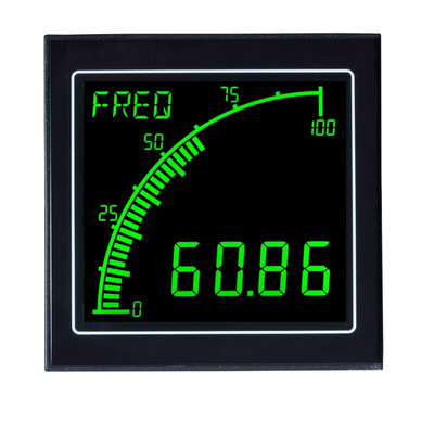 Trumeter APM LCD Digital Panel Multi-Function Meter for Frequency, 68mm x 68mm