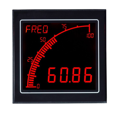 Trumeter APM LCD Digital Panel Multi-Function Meter for Frequency, 68mm x 68mm