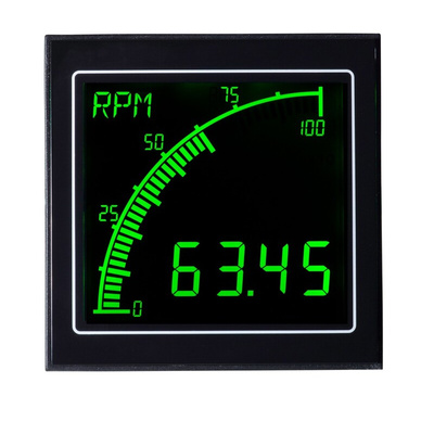 Trumeter APM LCD Digital Panel Multi-Function Meter for Current, Voltage, 68mm x 68mm