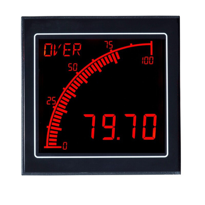 Trumeter APM LCD Digital Panel Multi-Function Meter for Current, Voltage, 68mm x 68mm