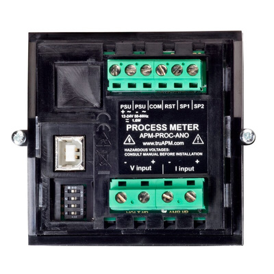Trumeter APM LCD Digital Panel Multi-Function Meter for Current, Voltage, 68mm x 68mm