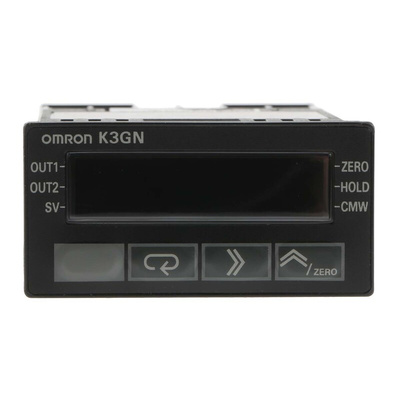 Omron K3GN 7 Segment LCD Digital Panel Multi-Function Meter for Current, Pulse, Voltage, 22.2mm x 45mm