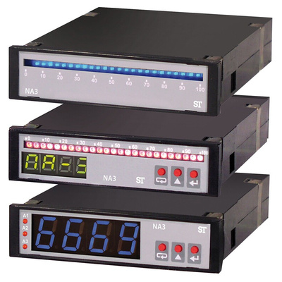 Sifam Tinsley NA3 LED Digital Panel Multi-Function Meter, 22.2mm x 92mm