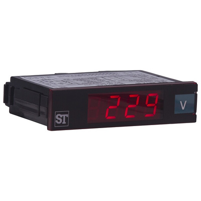 Sifam Tinsley Beta 90 7 Segment Display Digital Panel Multi-Function Meter for DC Voltage, 22.2mm x 92mm