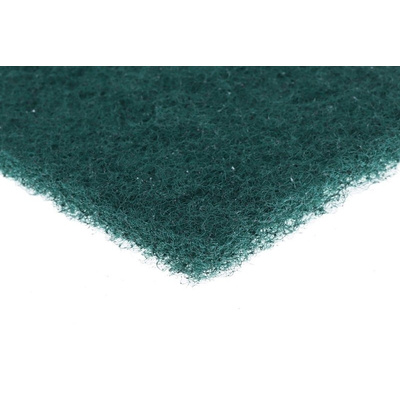 RS PRO Green Scourer 228mm x 152mm x 7mm, for Industrial Cleaning Use