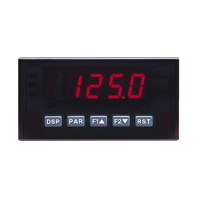 Red Lion PAX LED Digital Panel Multi-Function Meter for Current, Strain Gauge, Temperature, Voltage, 45mm x 92mm