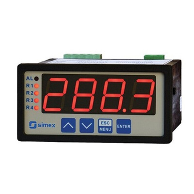 Simex LED Digital Panel Multi-Function Meter, 43mm x 90.5mm