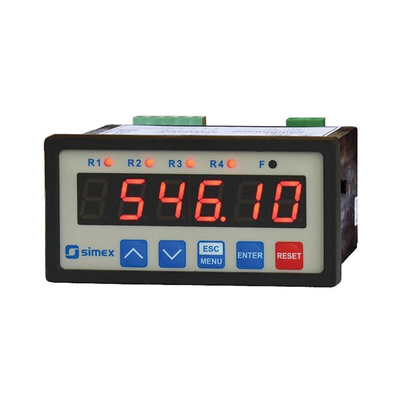 Simex LED Digital Panel Multi-Function Meter for Current, Voltage, 43mm x 90.5mm