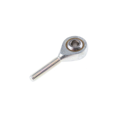 RS PRO M4 x 0.7 Male Steel Rod End, 4mm Bore, 37mm Long, Metric Thread Standard, Male Connection Gender